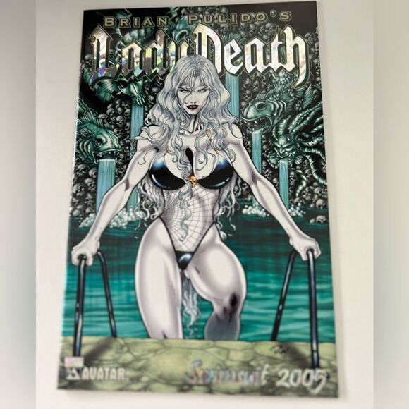 Avatar comics Other - RARE Lady Death 2005 Swimsuit Foil Brian Pulido’s COA Avatar Comics